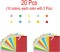 20 Pcs 9x12 inches Colored Catalog Envelopes self seal 28lb Colorful Printable Kraft Ultra Strong Peel & Seal For Mailing, Storage And Organizing Acid Free